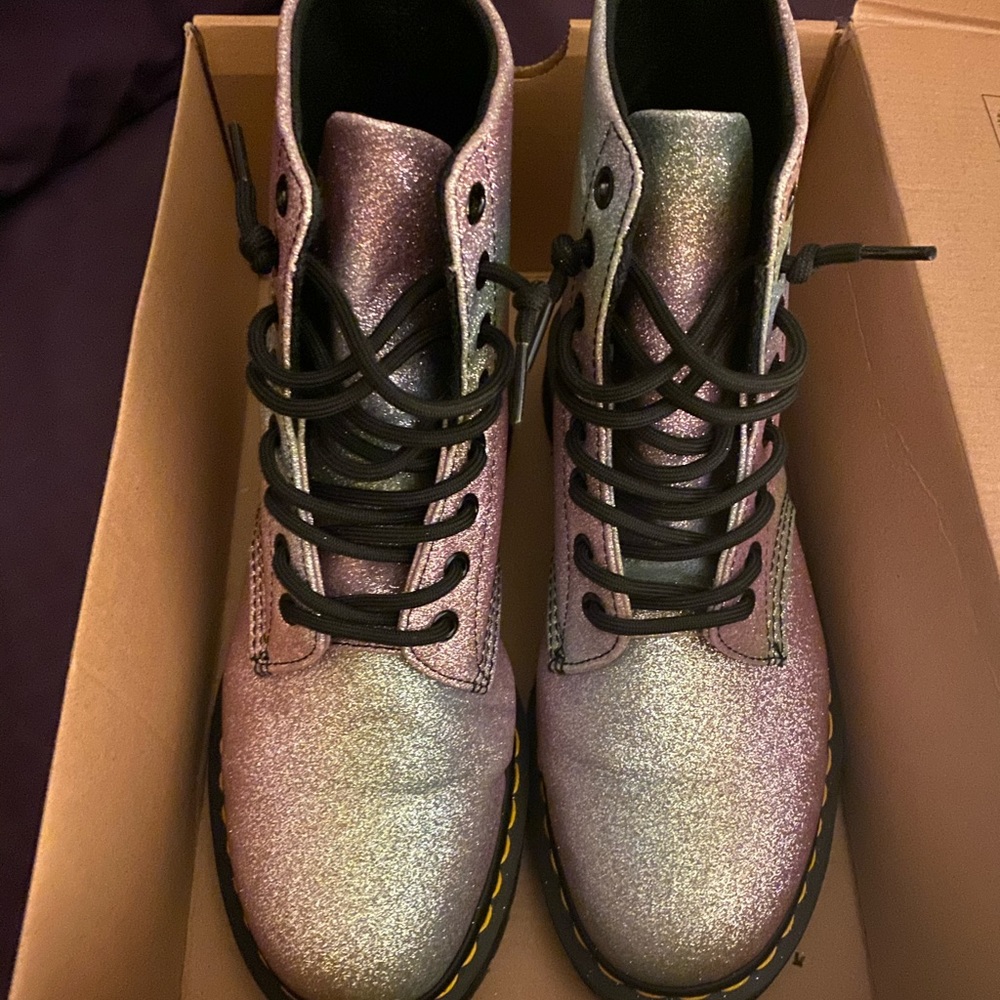 Doc Martens Rainbow Glitter Pascal Boots